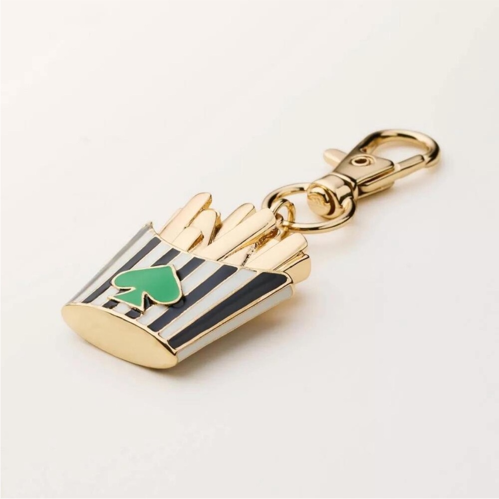 Kate Spade x Target French Fry Bag Charm Keychain NWT - Picture 3 of 5